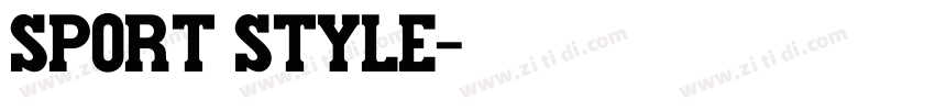 sport style字体转换
